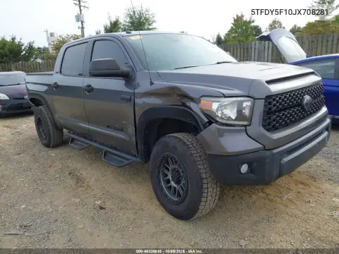 5TFDY5F10JX708281 — 2018 Toyota Tundra, Передняя часть, фото до ремонта