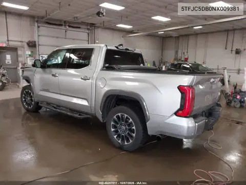 2022 Toyota Tundra Hybrid Limited VIN 5TFJC5DB0NX009381 фото 3