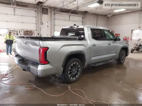 2022 Toyota Tundra Hybrid Limited VIN 5TFJC5DB0NX009381 фото 4