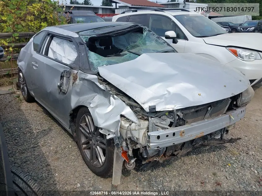 2011 Toyota Scion Tc VIN JTKJF5C71B3014797 фото 1