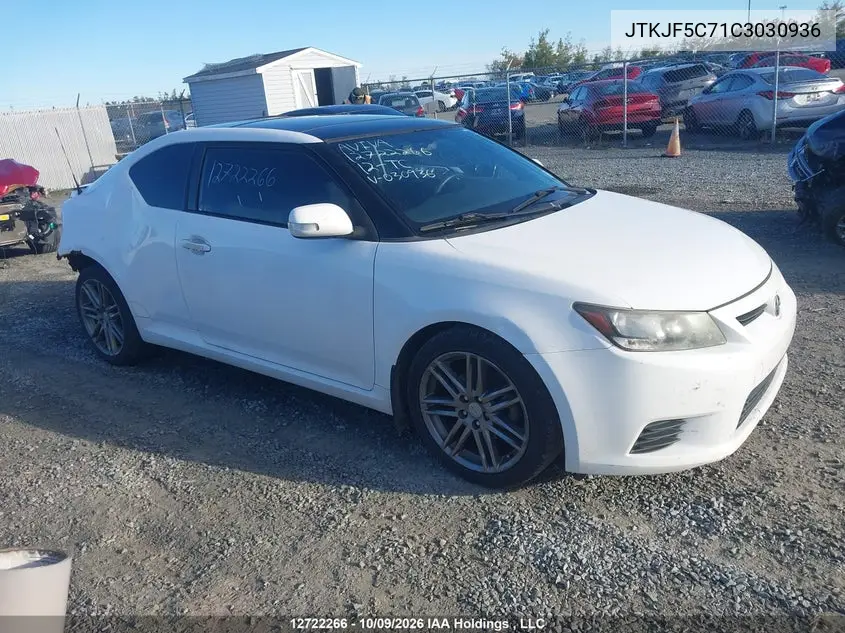 2012 Toyota Scion Tc VIN JTKJF5C71C3030936 фото 2