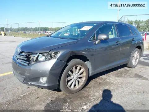 4T3BE11A89U003552 — 2009 Toyota Venza, фото 3 с аукциона IAAI, Передняя часть слева