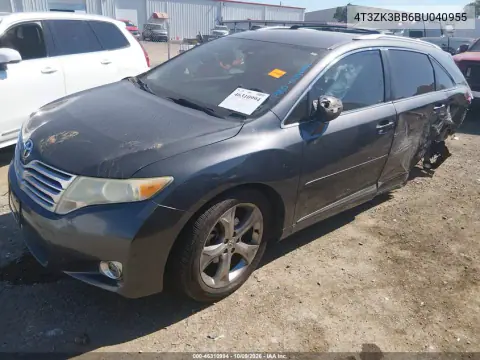 2011 Toyota Venza Base V6 VIN 4T3ZK3BB6BU040955 фото 2