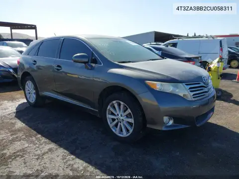 4T3ZA3BB2CU058311 — 2012 Toyota Venza, Кража, фото до ремонта