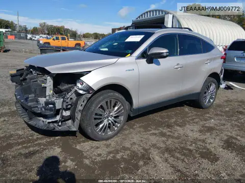 JTEAAAAH9MJ009772 — 2021 Toyota Venza, фото 3 с аукциона IAAI, Передняя часть