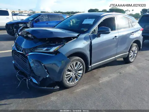 2021 Toyota Venza Xle VIN JTEAAAAH8MJ029320 фото 2