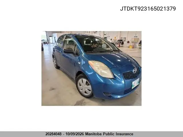 2006 Toyota Yaris Le VIN JTDKT923165021379 фото 1