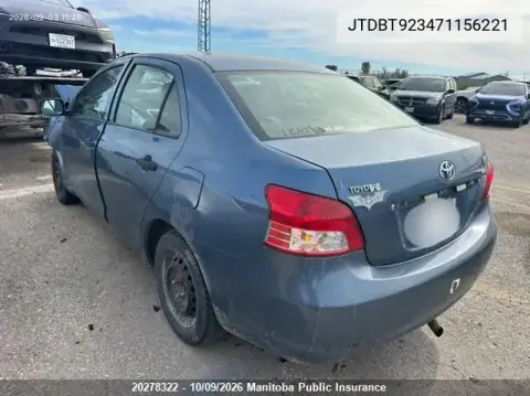 2007 Toyota Yaris VIN JTDBT923471156221 фото 4