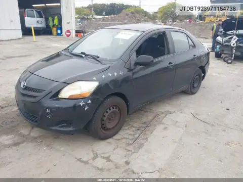 JTDBT923971154738 — 2007 Toyota Yaris, фото 3 с аукциона IAAI, Задняя часть