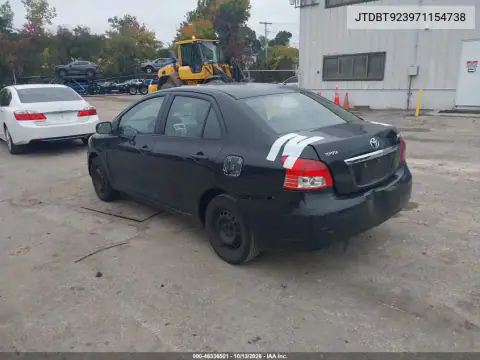 JTDBT923971154738 — 2007 Toyota Yaris, фото 4 с аукциона IAAI, Задняя часть