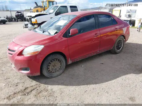 2008 Toyota Yaris VIN JTDBT923281249188 фото 2