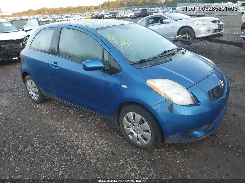 2008 Toyota Yaris VIN JTDJT903285201603 фото 1