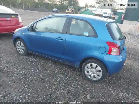 2008 Toyota Yaris VIN JTDJT903285201603 фото 3