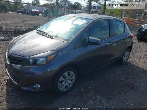 2012 Toyota Yaris Le VIN JTDKTUD38CD539605 фото 2