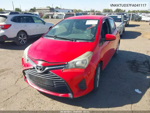 2015 Toyota Yaris L VIN VNKKTUD37FA041117 фото 3