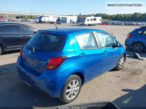 VNKKTUD37GA070361 — 2016 Toyota Yaris, фото 4 с аукциона IAAI, Боковая часть