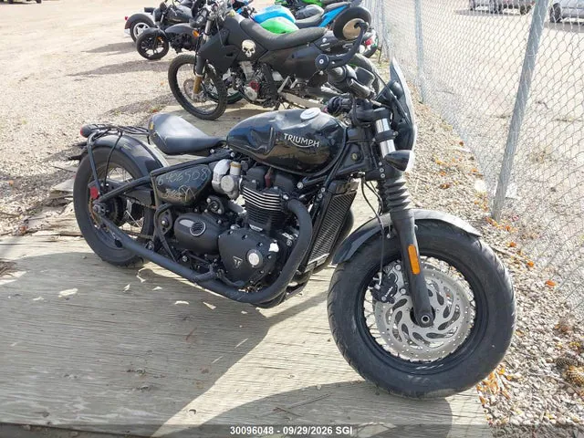 2018 Triumph Motorcycle Bonneville Bobber Black VIN SMTD53HL8JT874018 фото 1