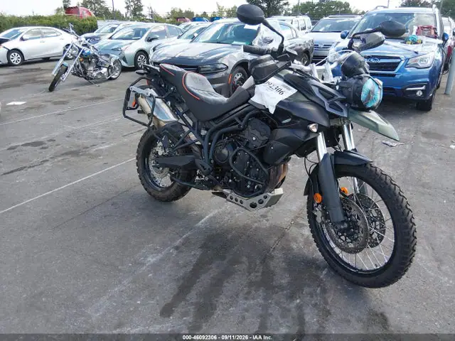 SMTE06BF5ET653750 — 2014 Triumph Motorcycle Tiger 800XC Abs, Левый бок (Left Side), фото до ремонта