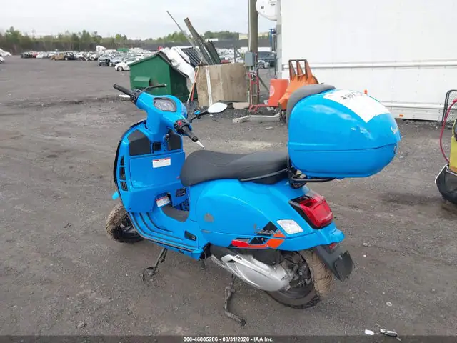 ZAPMD30N1S5200263 — 2025 Vespa Gts 310, фото 3 с аукциона IAAI 13.10.2026, Правый бок