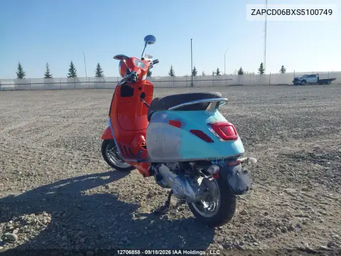 2025 Vespa Primavera/Sprint 50 VIN ZAPCD06BXS5100749 фото 3