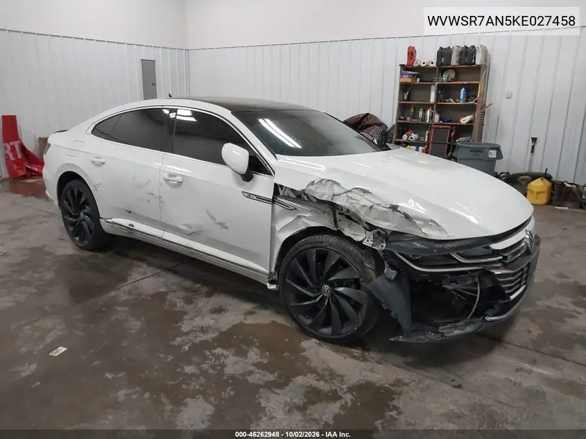 WVWSR7AN5KE027458 Volkswagen Arteon 2019 — повреждение Боковая часть, фото до ремонта