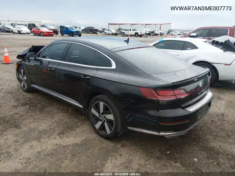 WVWAR7AN3ME007773 — 2021 Volkswagen Arteon, фото 4 с аукциона IAAI, Передняя часть