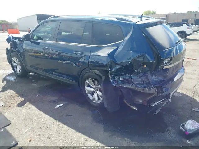 1V2UR2CA3KC576320 — 2019 Volkswagen Atlas 3.6L V6 SE W/Technology, фото 3 с аукциона IAAI 14.10.2026, Задняя часть слева