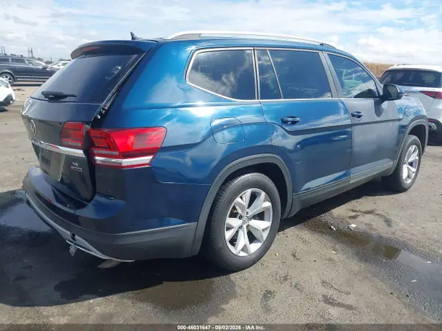 1V2UR2CA3KC576320 — 2019 Volkswagen Atlas 3.6L V6 SE W/Technology, фото 4 с аукциона IAAI 14.10.2026, Задняя часть слева