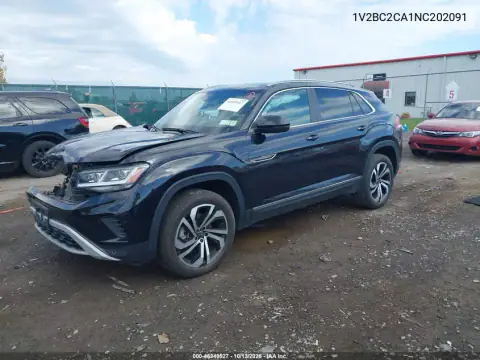 1V2BC2CA1NC202091 — 2022 Volkswagen Atlas Cross Sport, фото 3 с аукциона IAAI, Передняя часть