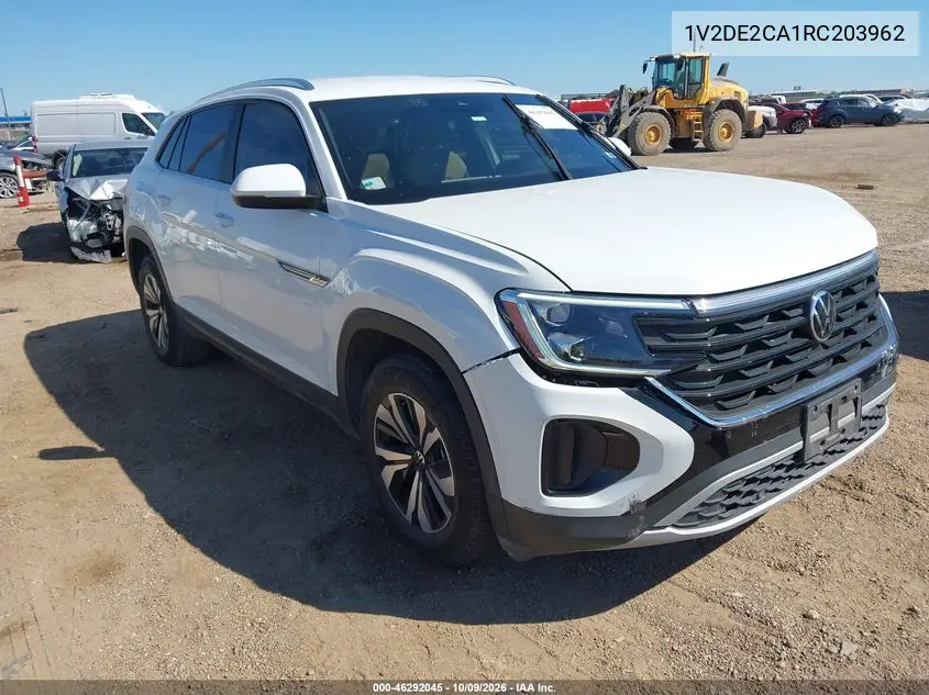 2024 Volkswagen Atlas Cross Sport 2.0T Se VIN 1V2DE2CA1RC203962 фото 2