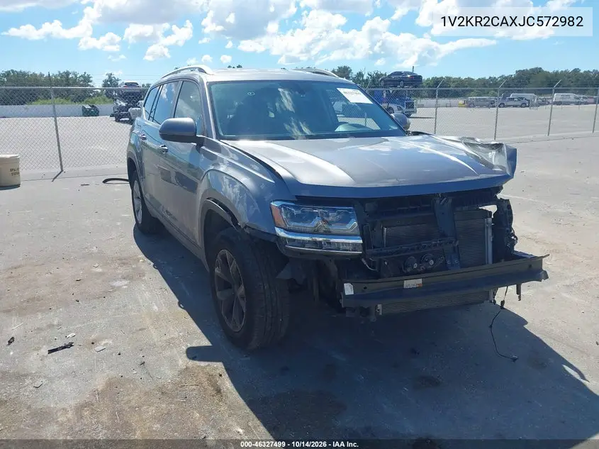 1V2KR2CAXJC572982 — 2018 Volkswagen Atlas, фото 2 с аукциона IAAI, Передняя часть