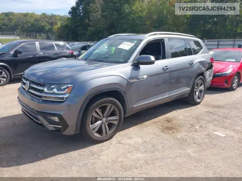 1V2SR2CA5JC594288 — 2018 Volkswagen Atlas, Сзади слева, фото до ремонта