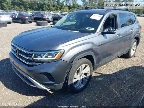 2021 Volkswagen Atlas 3.6L V6 Se W/Technology VIN 1V2KR2CA6MC561451 фото 3