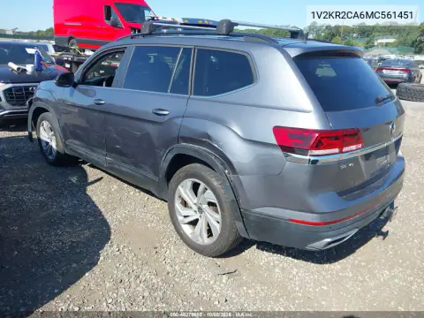 2021 Volkswagen Atlas 3.6L V6 Se W/Technology VIN 1V2KR2CA6MC561451 фото 4