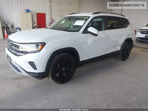 2022 Volkswagen Atlas 3.6L V6 Se W/Technology VIN 1V2HR2CA6NC530776 фото 3