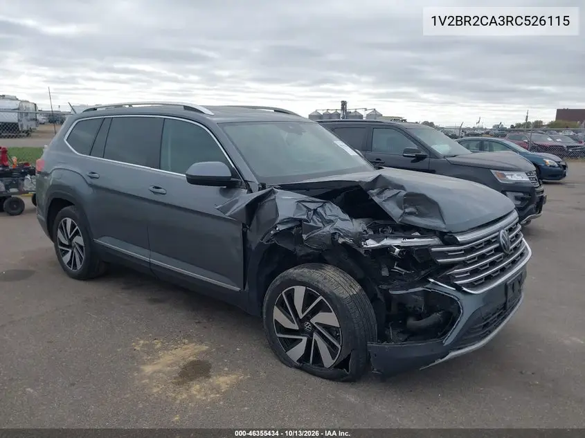 2024 Volkswagen Atlas 2.0T Sel VIN 1V2BR2CA3RC526115 фото 2