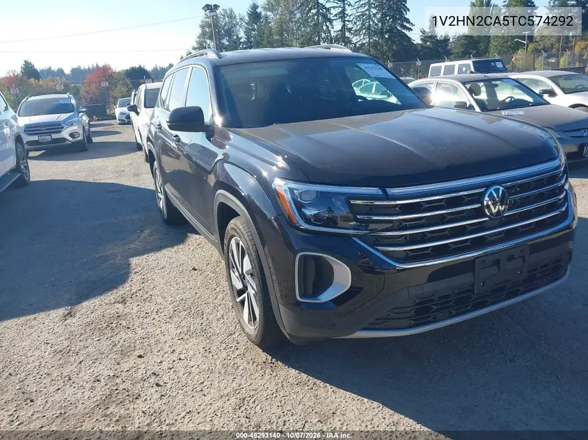 2026 Volkswagen Atlas Se With Technology VIN 1V2HN2CA5TC574292 фото 2