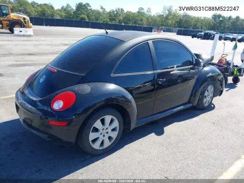 2008 Volkswagen New Beetle S/Se VIN 3VWRG31C88M522247 фото 5