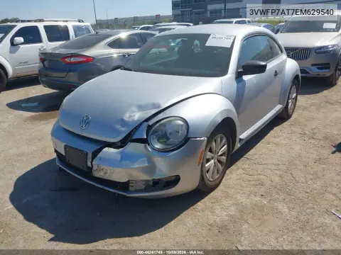 2014 Volkswagen Beetle 2.5L Entry VIN 3VWFP7AT7EM629540 фото 3