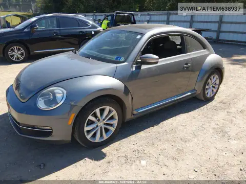 2014 Volkswagen Beetle 2.0L Tdi VIN 3VWRL7AT1EM638937 фото 3