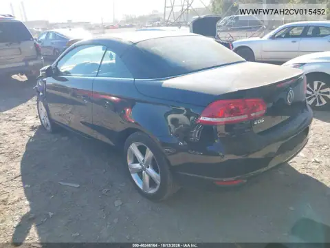 WVWFW7AH2CV015452 — 2012 Volkswagen EOS, фото 3 с аукциона IAAI, Передний левый