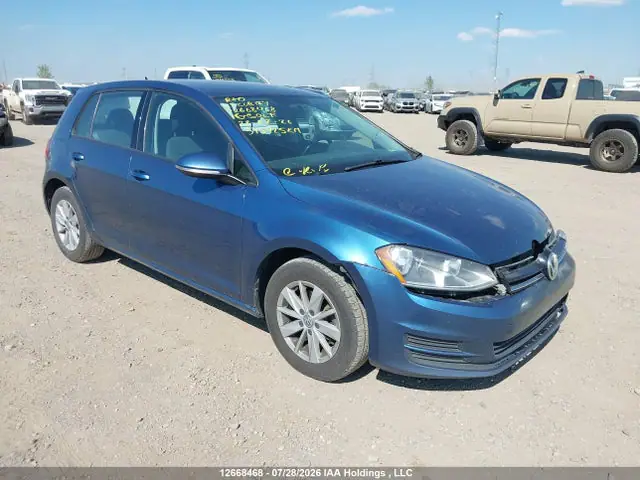 3VW217AU8GM056241 — 2016 Volkswagen Golf 1.8 Tsi Comfortline/1.8 Tsi Highline/1.8 Tsi Trendline, Передняя часть (Front), фото до ремонта