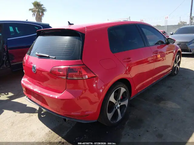3VW547AU2HM073641 — 2017 Volkswagen Golf GTI Autobahn 4-Door/S 4-Door/SE 4-Door/Sport 4-Door, фото 4 с аукциона IAAI 30.09.2026, Задняя часть слева