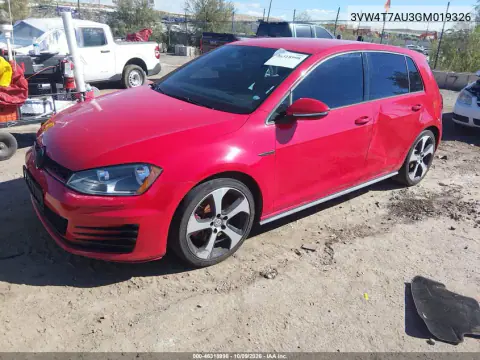 2016 Volkswagen Golf Gti S 4-Door VIN 3VW4T7AU3GM019326 фото 3