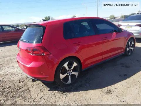 2016 Volkswagen Golf Gti S 4-Door VIN 3VW4T7AU3GM019326 фото 5