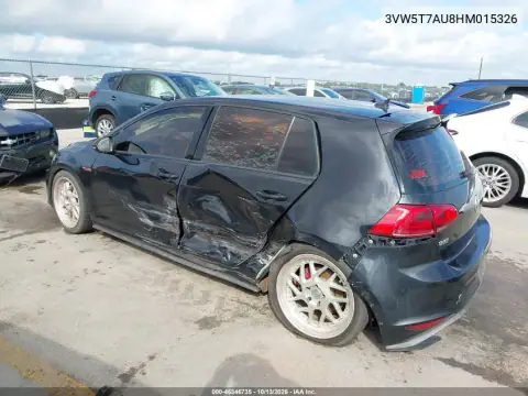 3VW5T7AU8HM015326 — 2017 Volkswagen Golf GTI, фото 4 с аукциона IAAI, Боковая часть