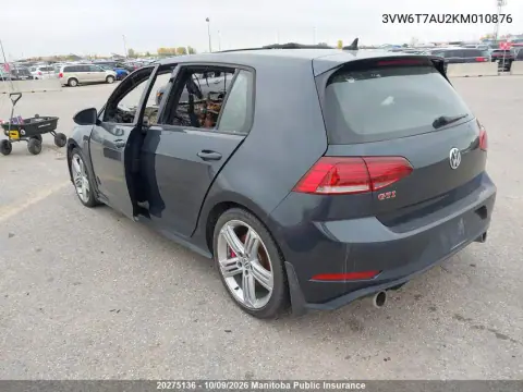 2019 Volkswagen Gti Autobahn 2.0 Tsi VIN 3VW6T7AU2KM010876 фото 3