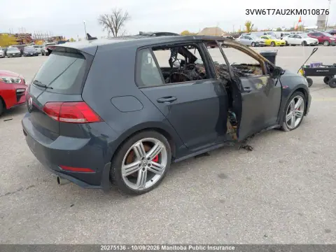 2019 Volkswagen Gti Autobahn 2.0 Tsi VIN 3VW6T7AU2KM010876 фото 4