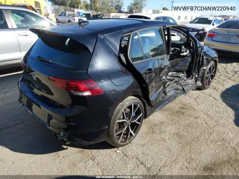 2022 Volkswagen Golf R 2.0T VIN WVWFB7CD6NW220940 фото 5
