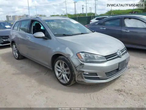 3VWCA7AU7FM504018 — 2015 Volkswagen Golf Sportsvan, Левый и правый бока, фото до ремонта